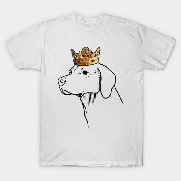 English Foxhound Dog King Queen Wearing Crown T-Shirt by millersye